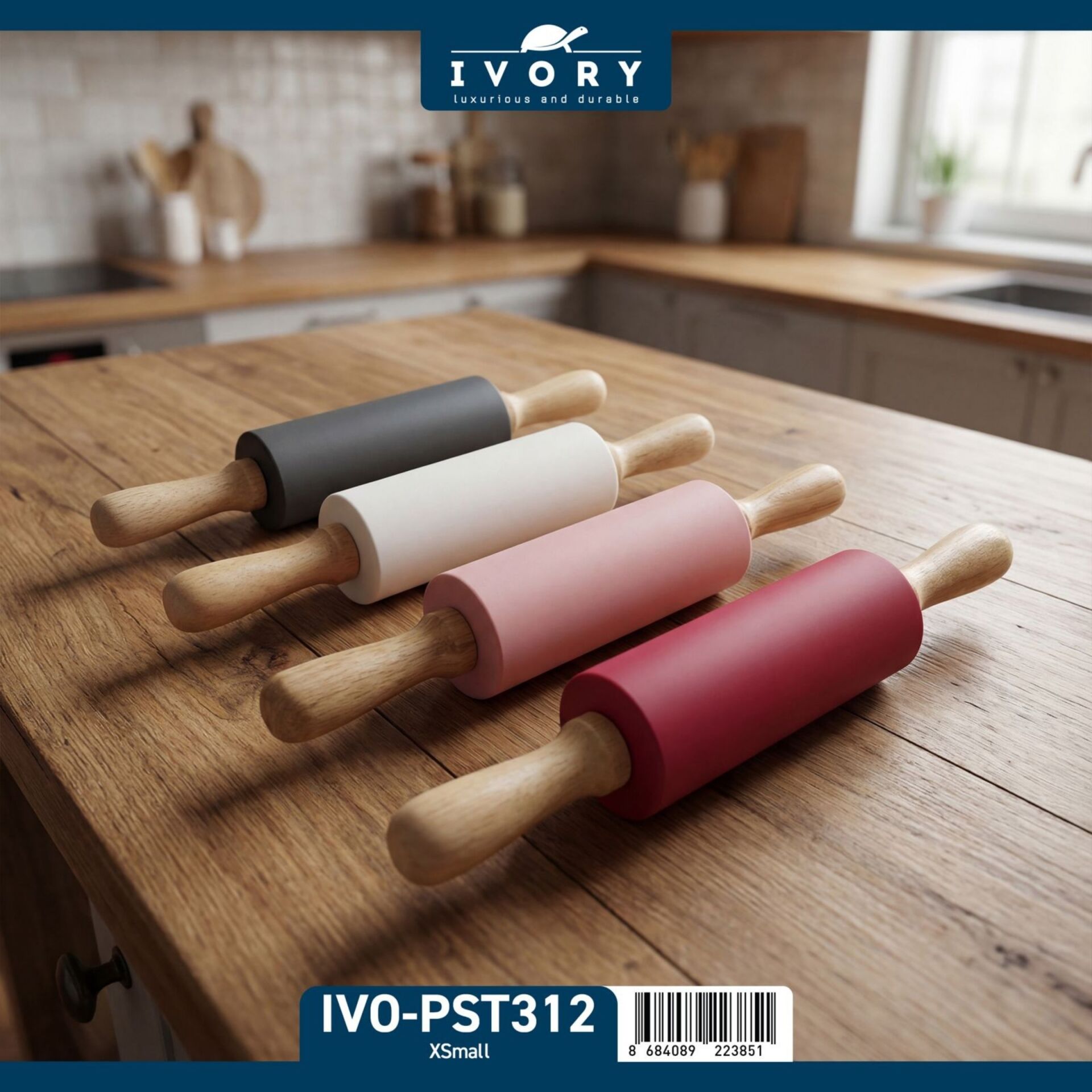 Ivory Pst312 Bambu Saplı Mini Merdane*144