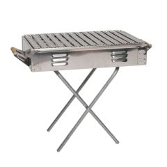 Portatif Ortaboy 60cm Paslanmaz Ayaklı Mangal