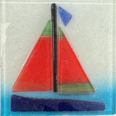 Renkli Cam Gider Kapağı*36