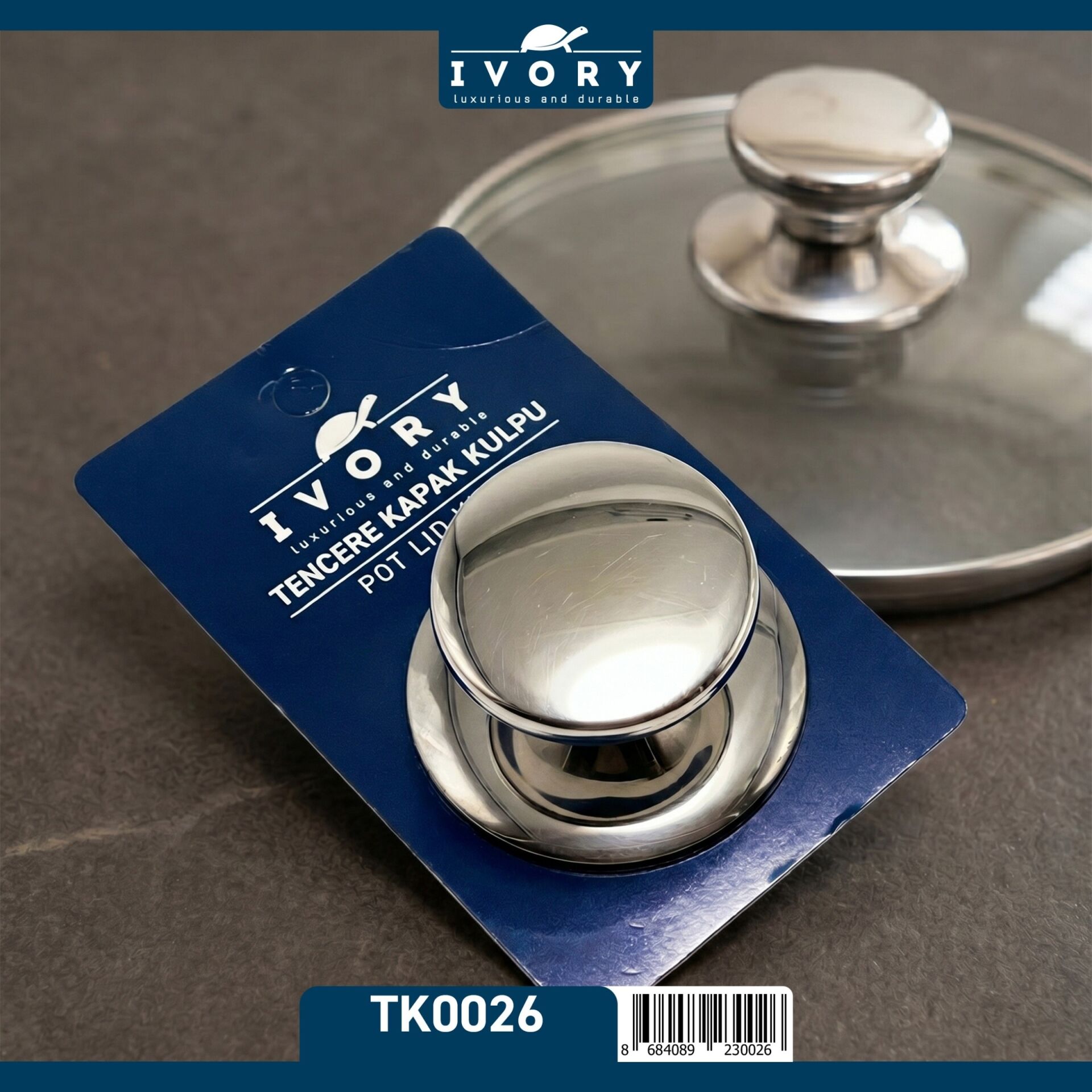 Ivory Tk0026 Tencere Kapak Kulp Metal*12x20