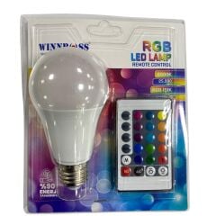 Winnboss Ekl-01 RGB Kumandalı 9W Ampül*50