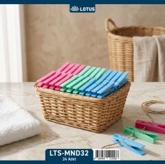 Lotus Mnd32 24lü Büyük Plastik Mandal*144