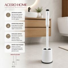 Acero 2116 Deterjan Hazneli Silikon Wc Fırça*12