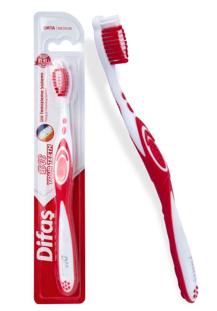 Difaş Love Taraftar Orta Diş Fırçası*12