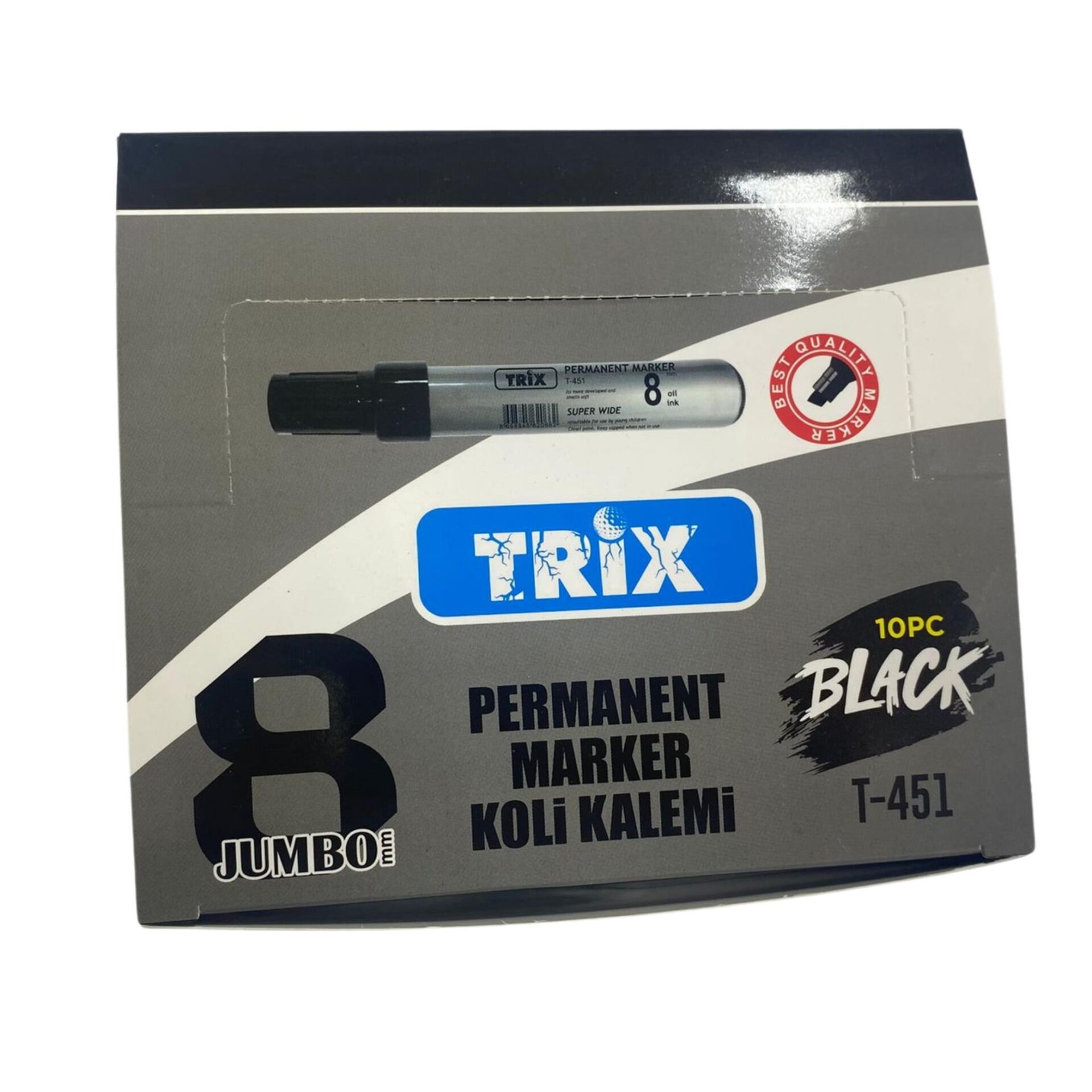 Trix T-451 Trix Jumbo Koli Kalem Siyah 10lu*40pk.