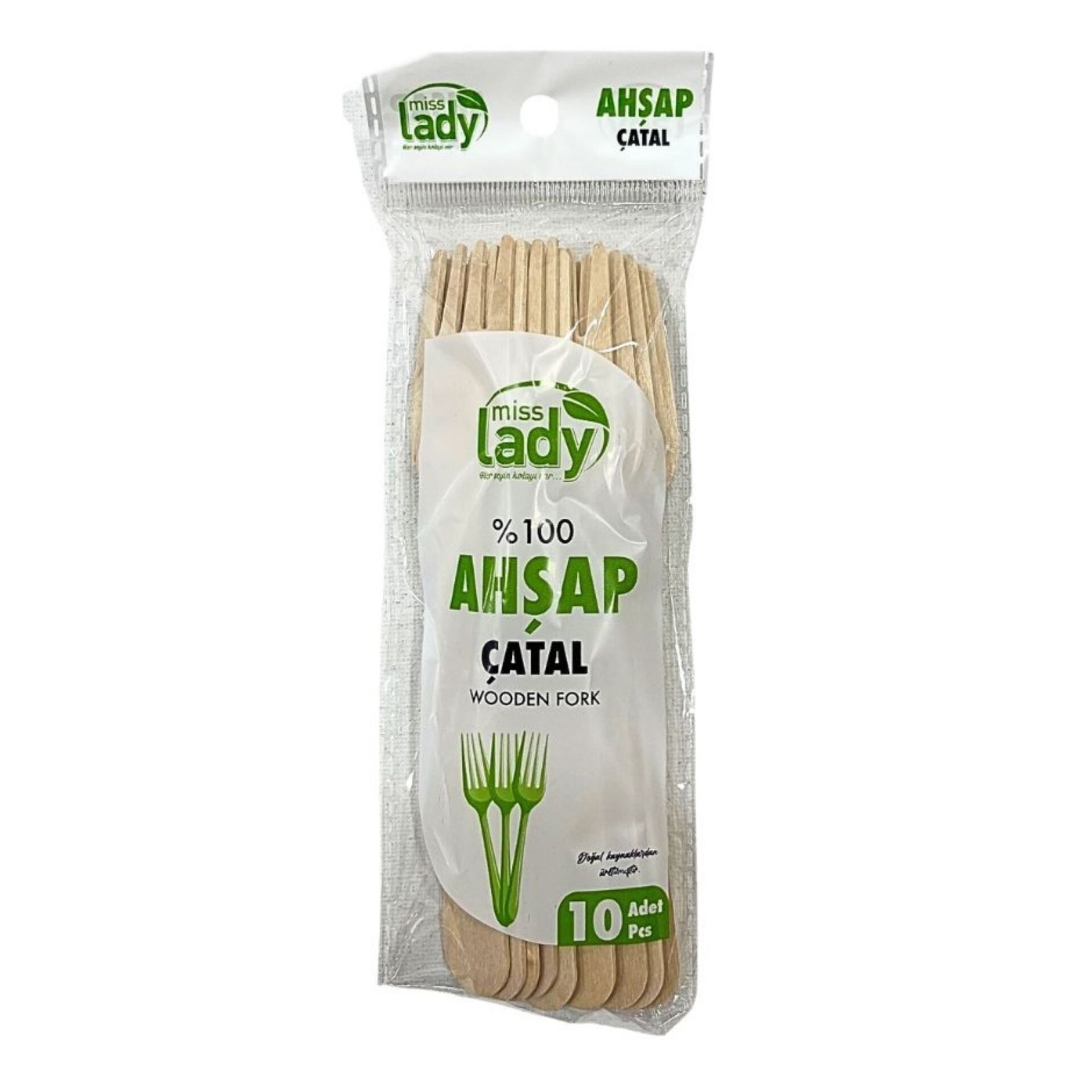 Miss Lady Bambu Çatal 10lu*100