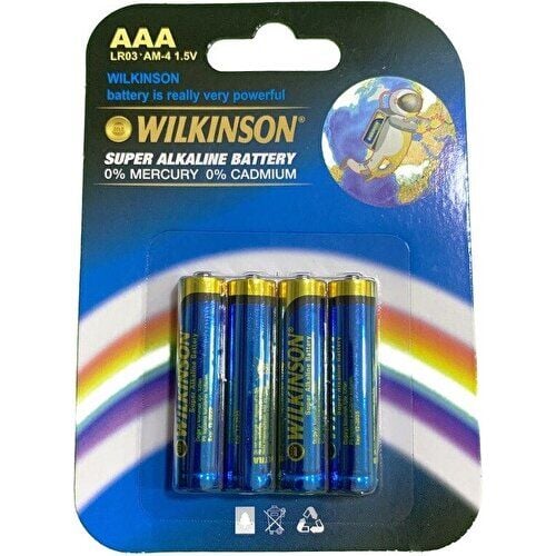 Wilkinson Lr03 Alkalin İnce Pil 4Lu*12