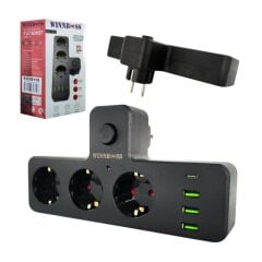 Winnboss Wn-3397 Akım Korumalı Uzatma Kablosu*40