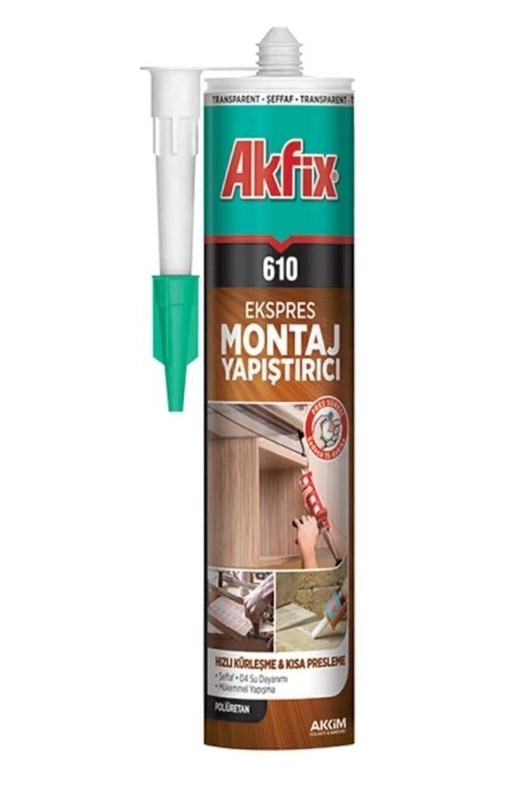 Akfix 610 PU Ekspres Montaj Yapıştırıcı 280ml*12