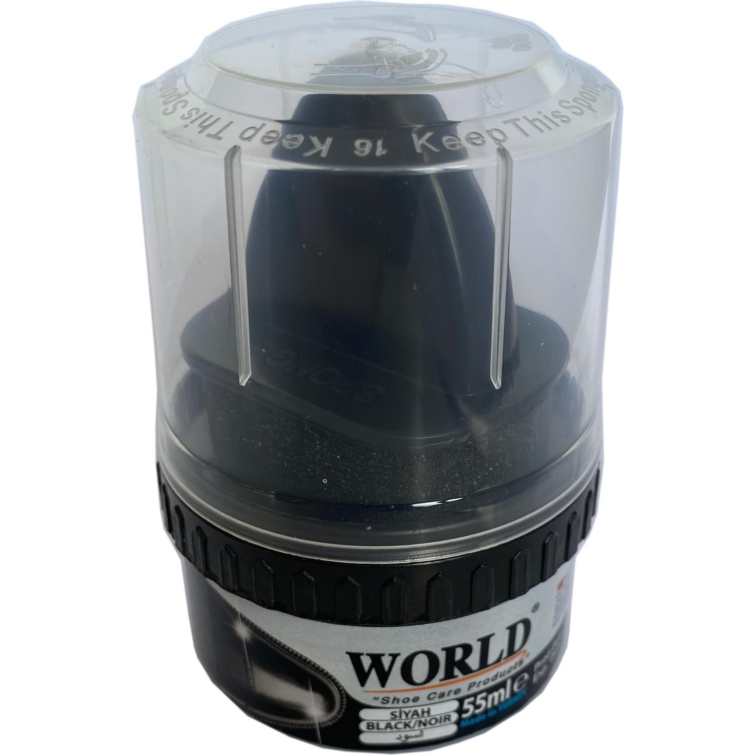 World Siyah 55ml Ayakkabı Boyası*12x16=192