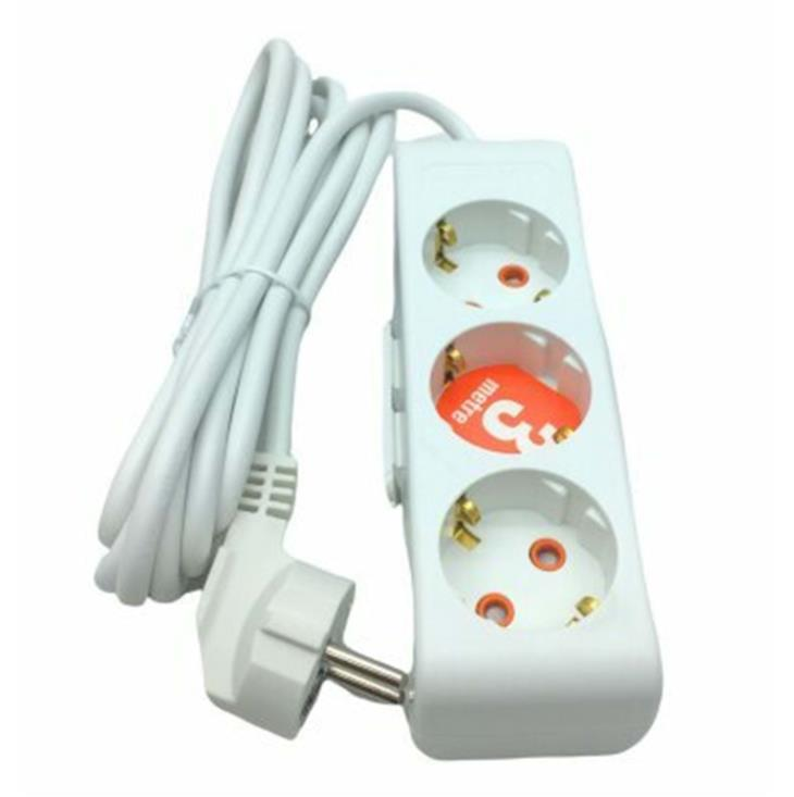 Mutlusan 3 lü Topraklı Grup Priz C.K 3 Metre*12