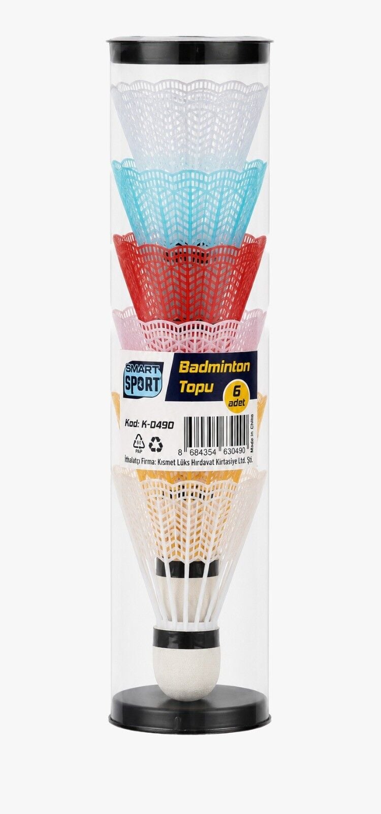 K-0490 Smartsport Badminton Topu 6Lı*100