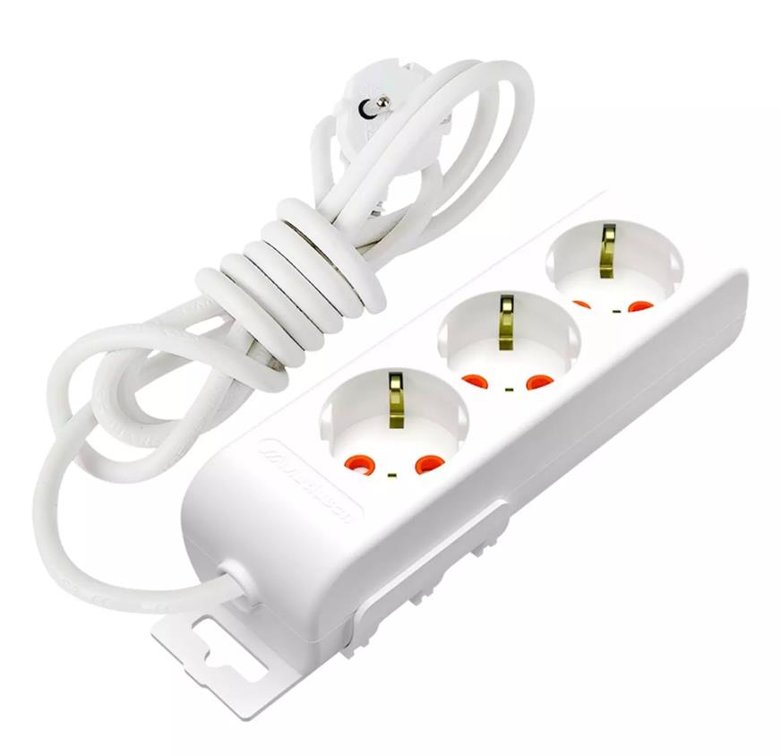 Mutlusan 3 lü Topraklı Grup Priz C.K 2 Metre*12