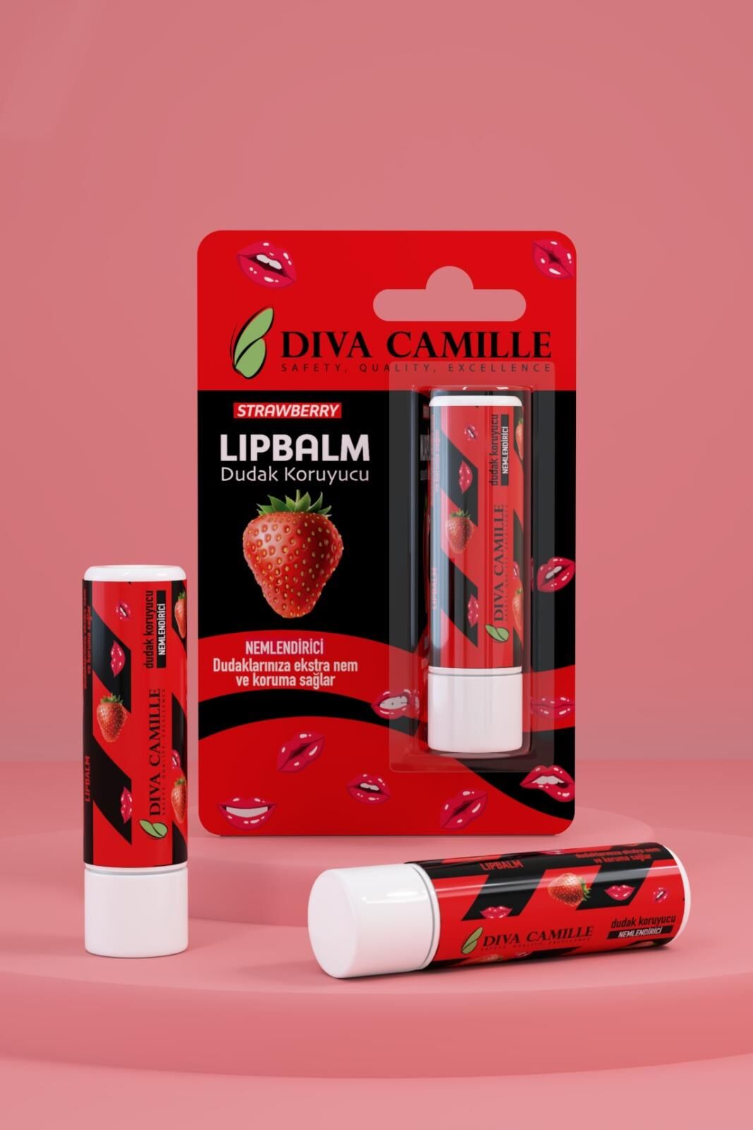Dcm-3904 Diva Camille Çilekli Lip Balm*24