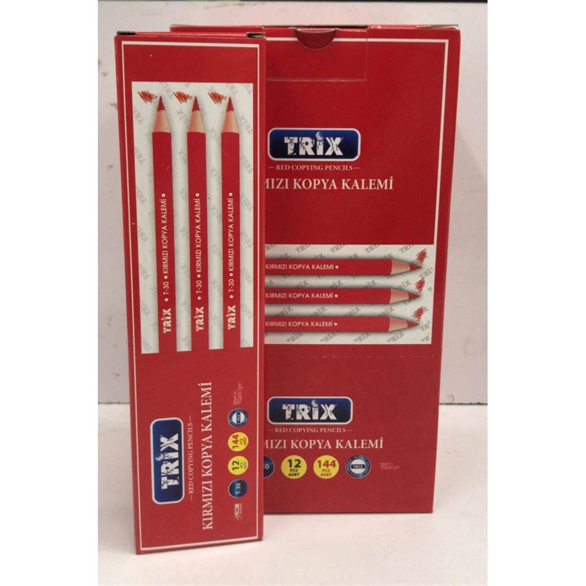 Trix T-30 Kırmızı Kalem 12 Lu