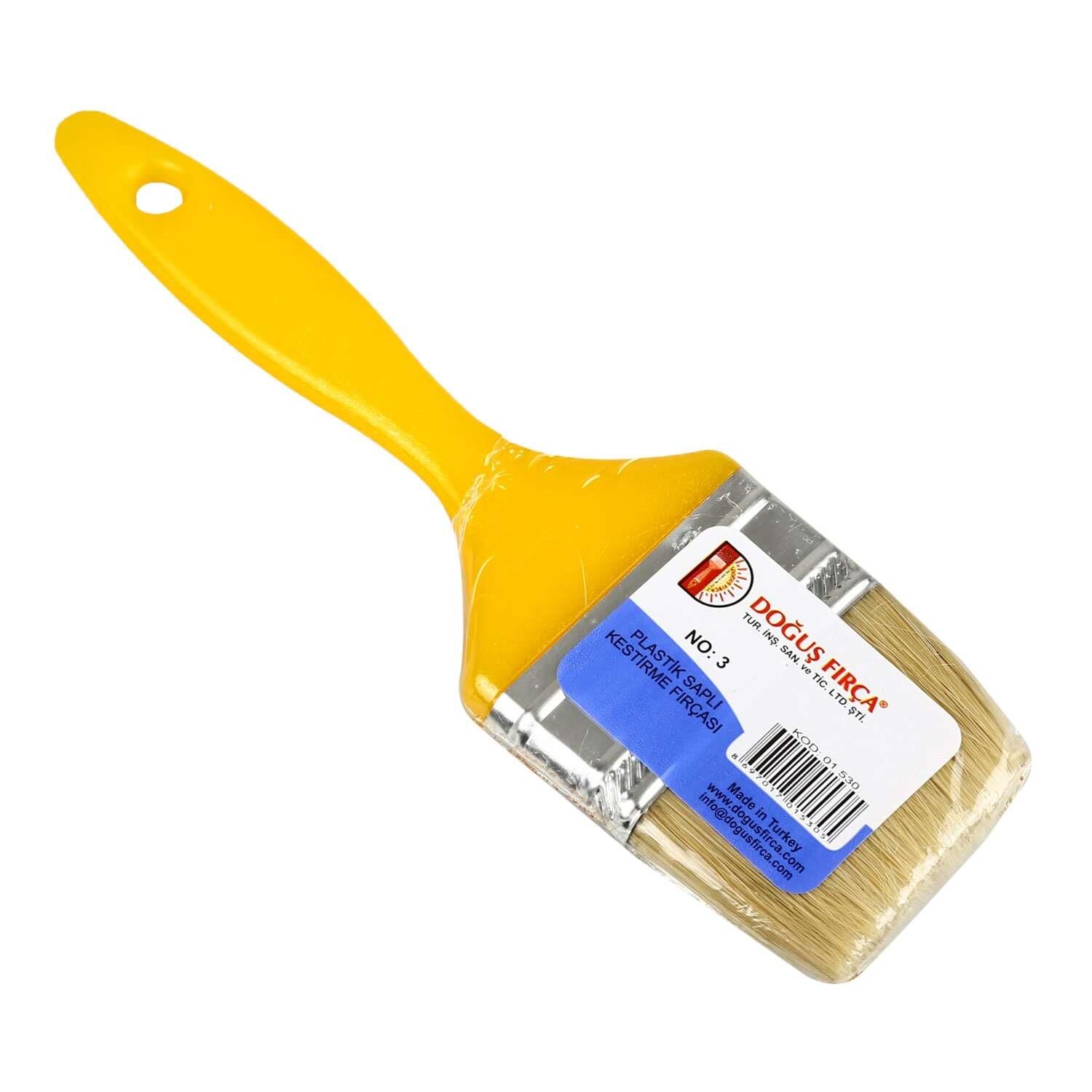 Plastik Saplı Kestirme Fırça No:3