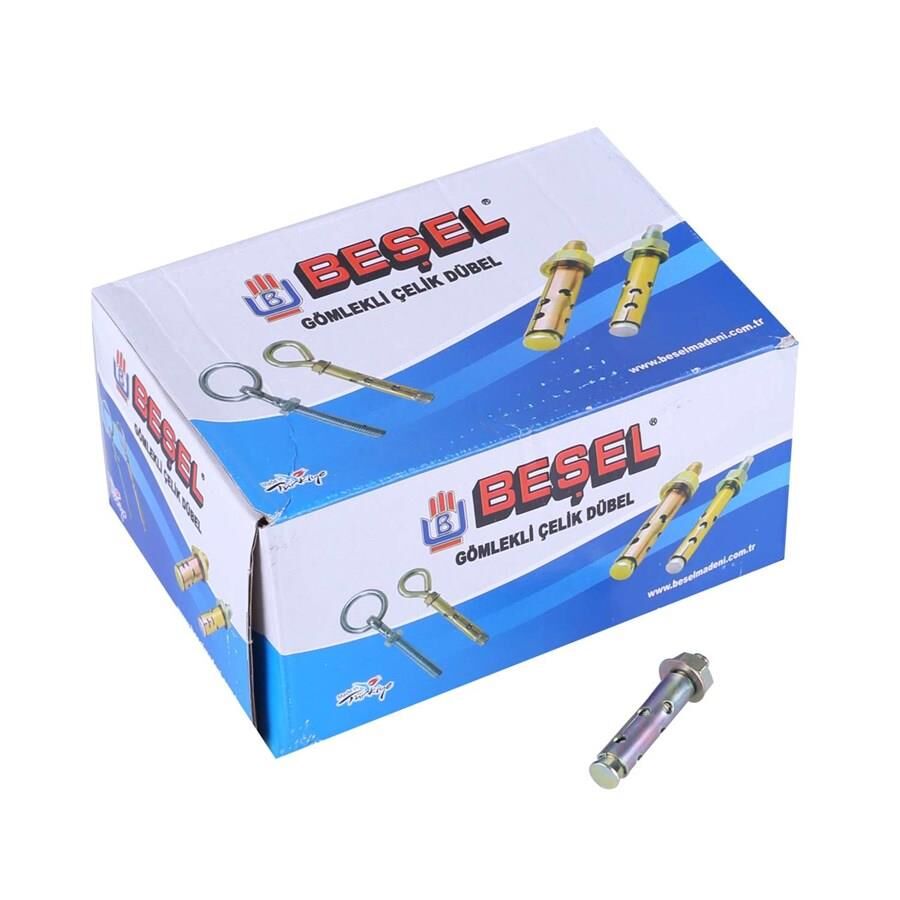 Beşel CD1075 M10x75 Çelik Dübel Gömlekli*60