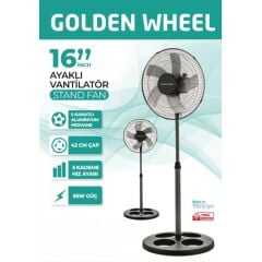 Golden Wheel 42cm 16inç Ayaklı Vantilatör