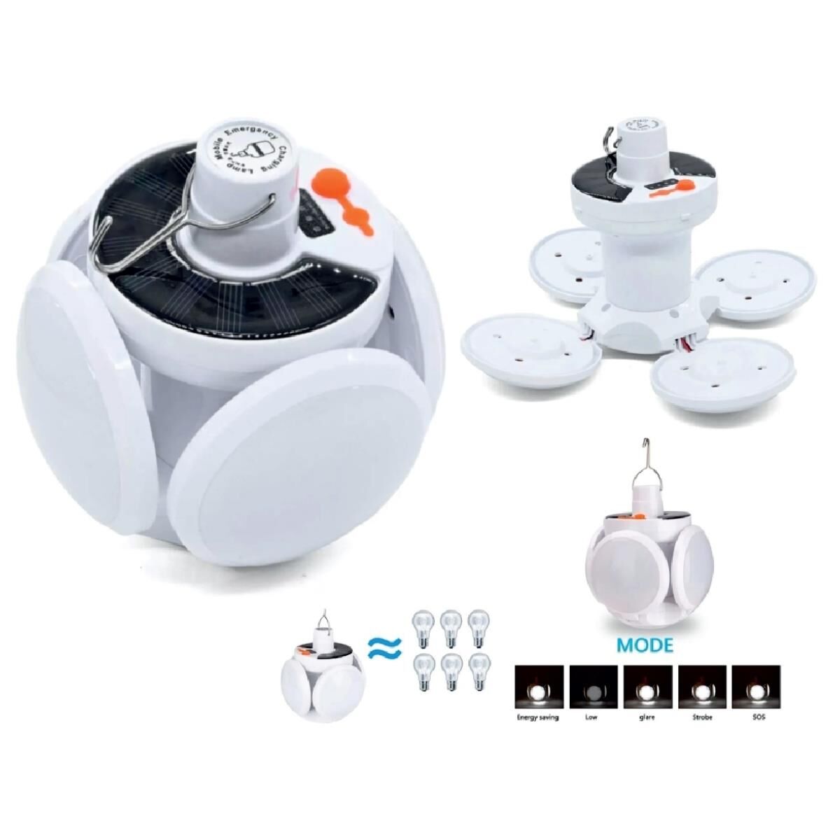 STR-1650 Katlanablr Kulplu Solar Bahçe Lambası*60