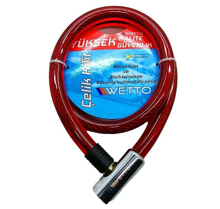 Wetto Mrm-965 1 mt Şifreli Çelik Motor Kilit*12x5