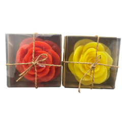 Büyük Gül Detaylı Kokulu Mum*24