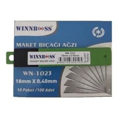 Winnboss Wn-1023 (0,40 mm) Maket Bıçak Ağzı*100