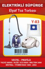 Ymn Y-83 Vestel Elyaf Süpürge Torba 10lu