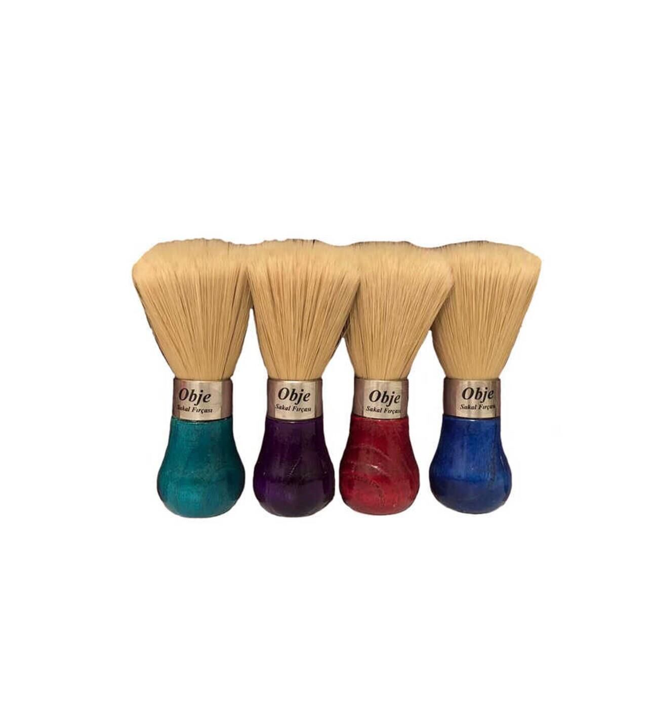 Obje Lüx Renkli Sakal Fırçası*6