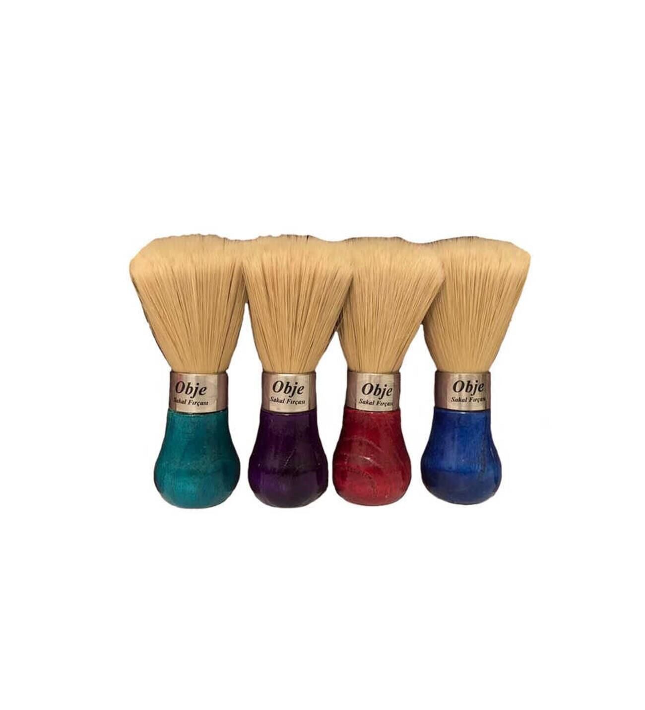 Obje Lüx Renkli Sakal Fırçası*6