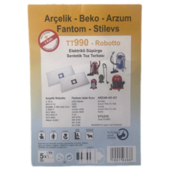 Fantom Yıkamalı SMS Süpürge Torbası 5 li*75