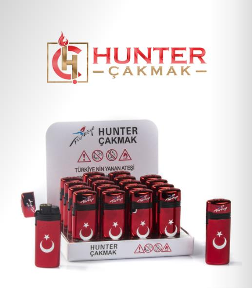 Hunter 46-5 A/B/D/E/F Plastik Manyotorlu Çakmak*20