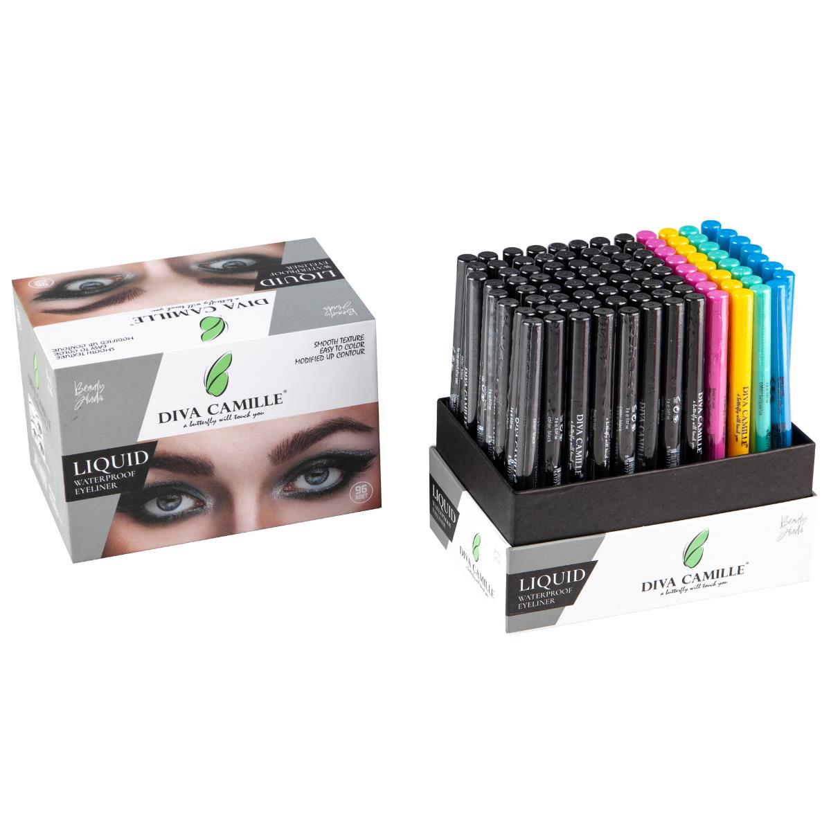 Dcm-3013 Dc Eyeliner Waterproof Kalem Fırçal*96x36