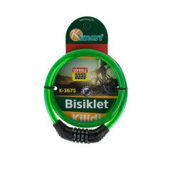 K-3675 Kalın Şifreli Bisiklet Kilidi*50x2=100