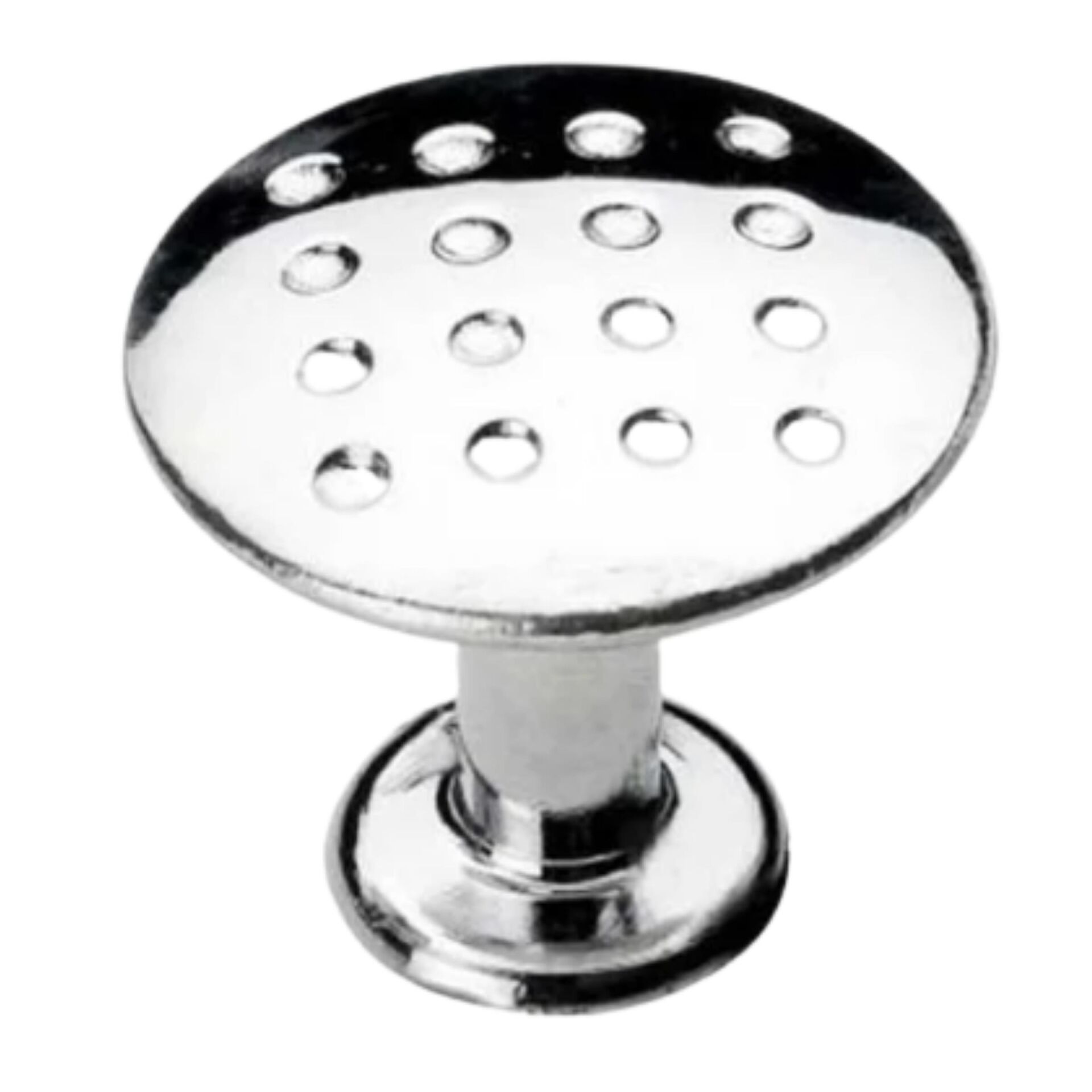 Noktalı Düğme Krom Kulp*10x20
