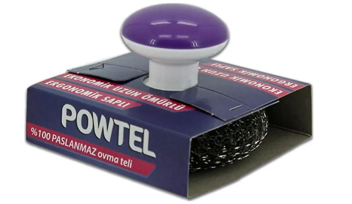 Powtel Paslanmaz Kulplu Bulaşık Teli*12x36=432