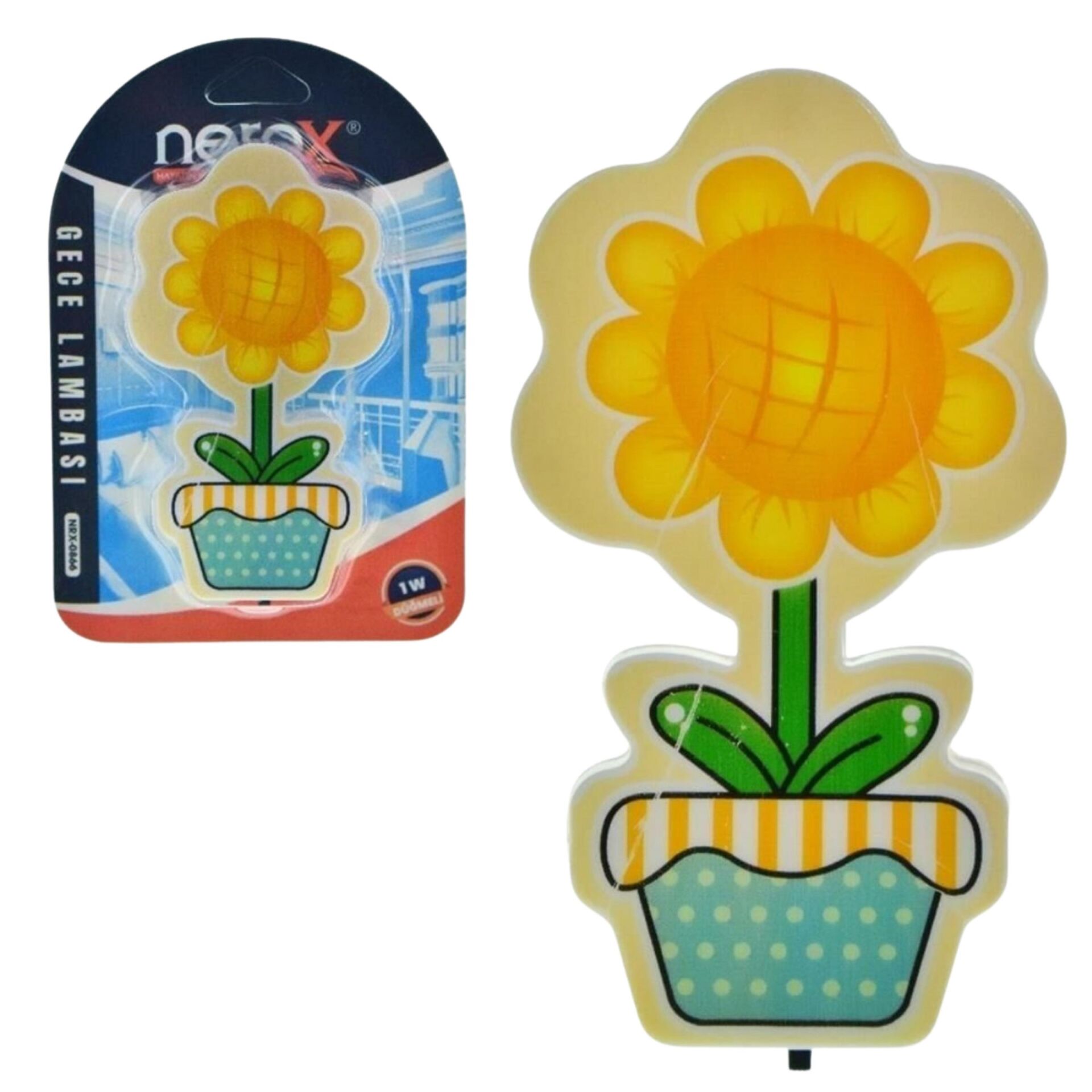 Nerox Nrx-0866 Çiçek Anahtarlı Gece Lambası 60x4