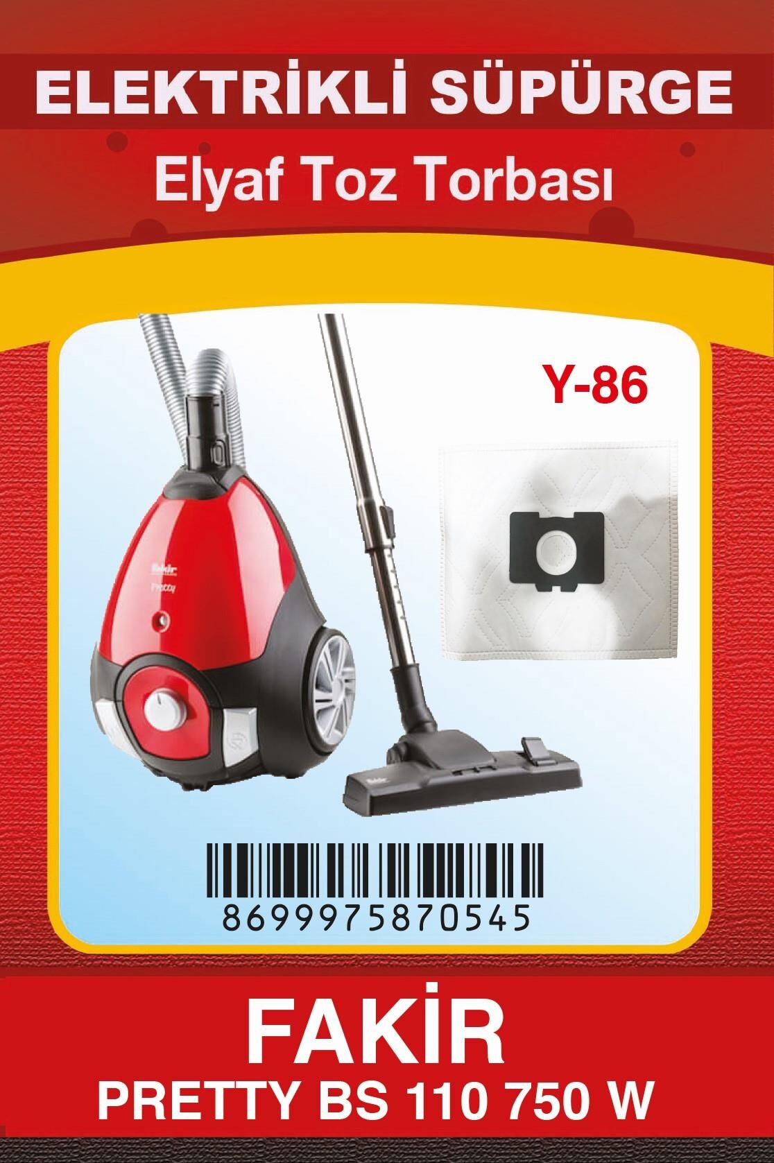 Ymn Y-86 Pretty Elyaf Süpürge Torba 10lu