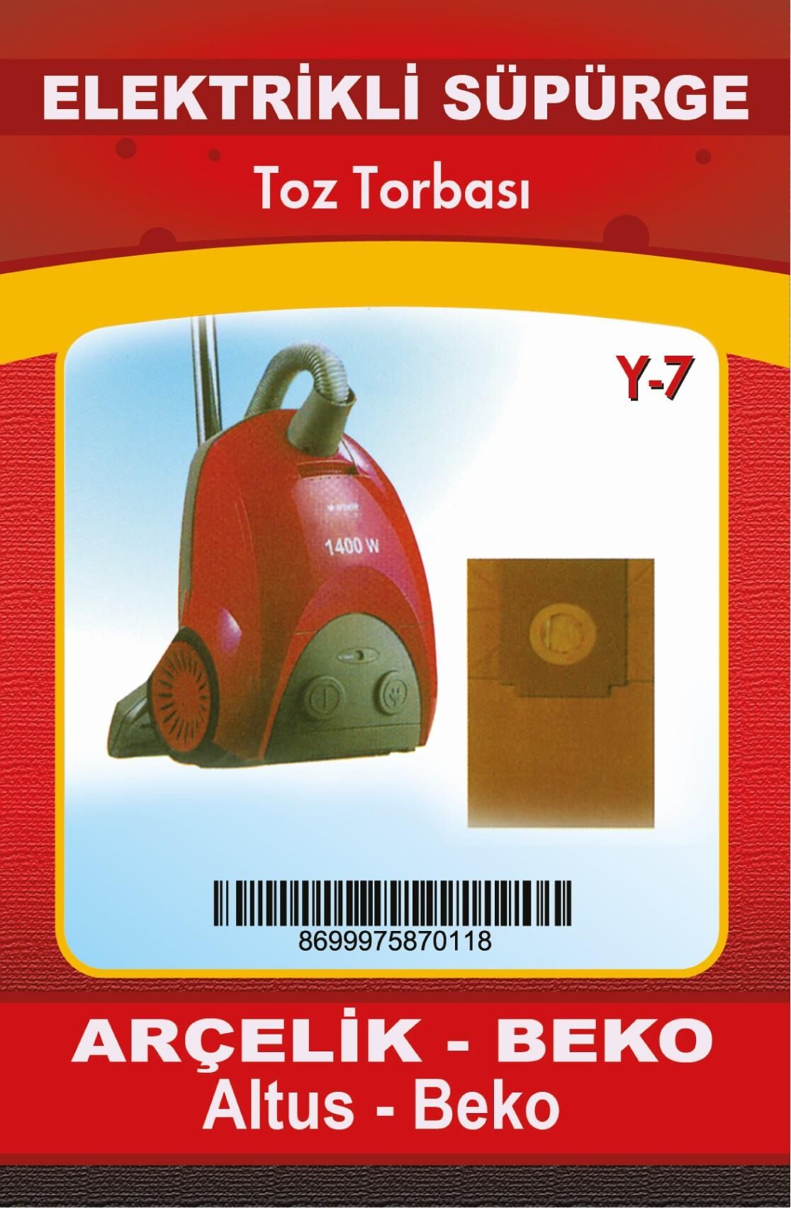 Ymn Y-7 Elyaf Süpürge Torba 10lu