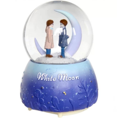 F-320P (Whıtemoon) Pilli Işıklı Fanlı Kar Küresi
