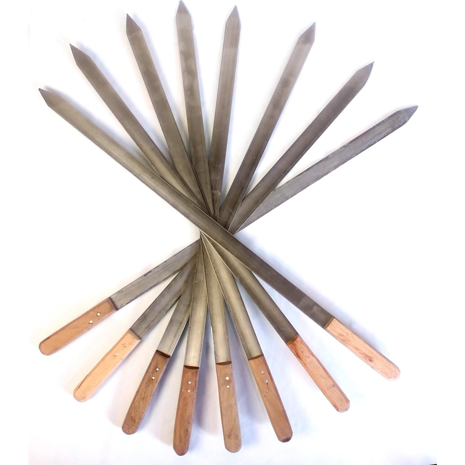 Adana Ağaç Saplı 430 Krom 50cm Şiş*100