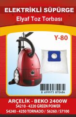 Ymn Y-80 Elyaf Süpürge Torba 10lu