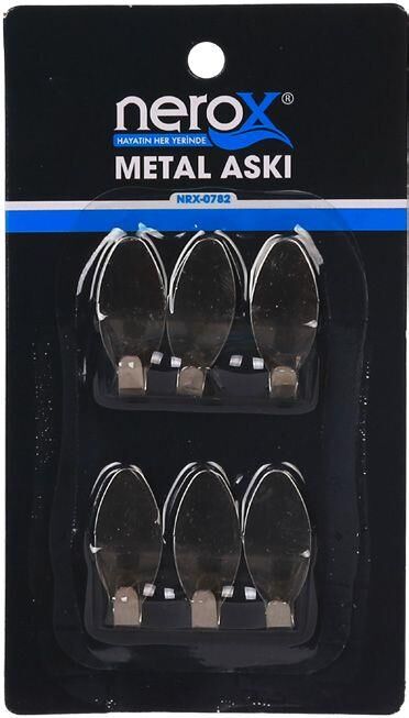 Nrx-0782 Nerox 6lı Metal Mini Askı*40x6