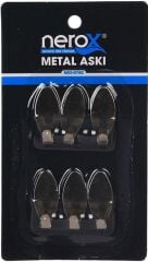 Nrx-0782 Nerox 6lı Metal Mini Askı*40x6