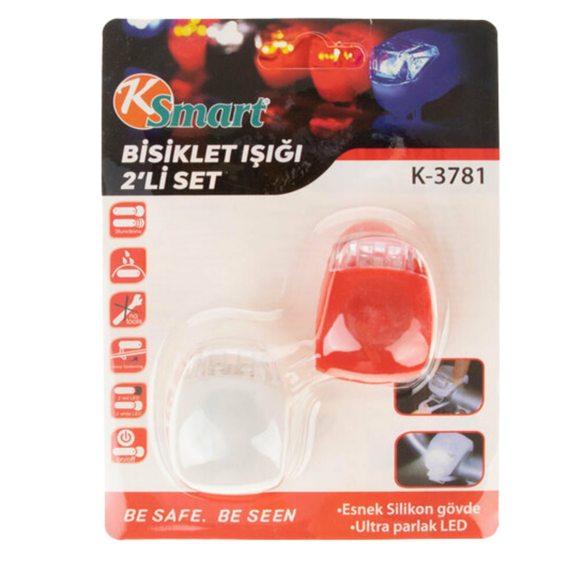 K-3781 Bisiklet Işığı İkili Set*60x4