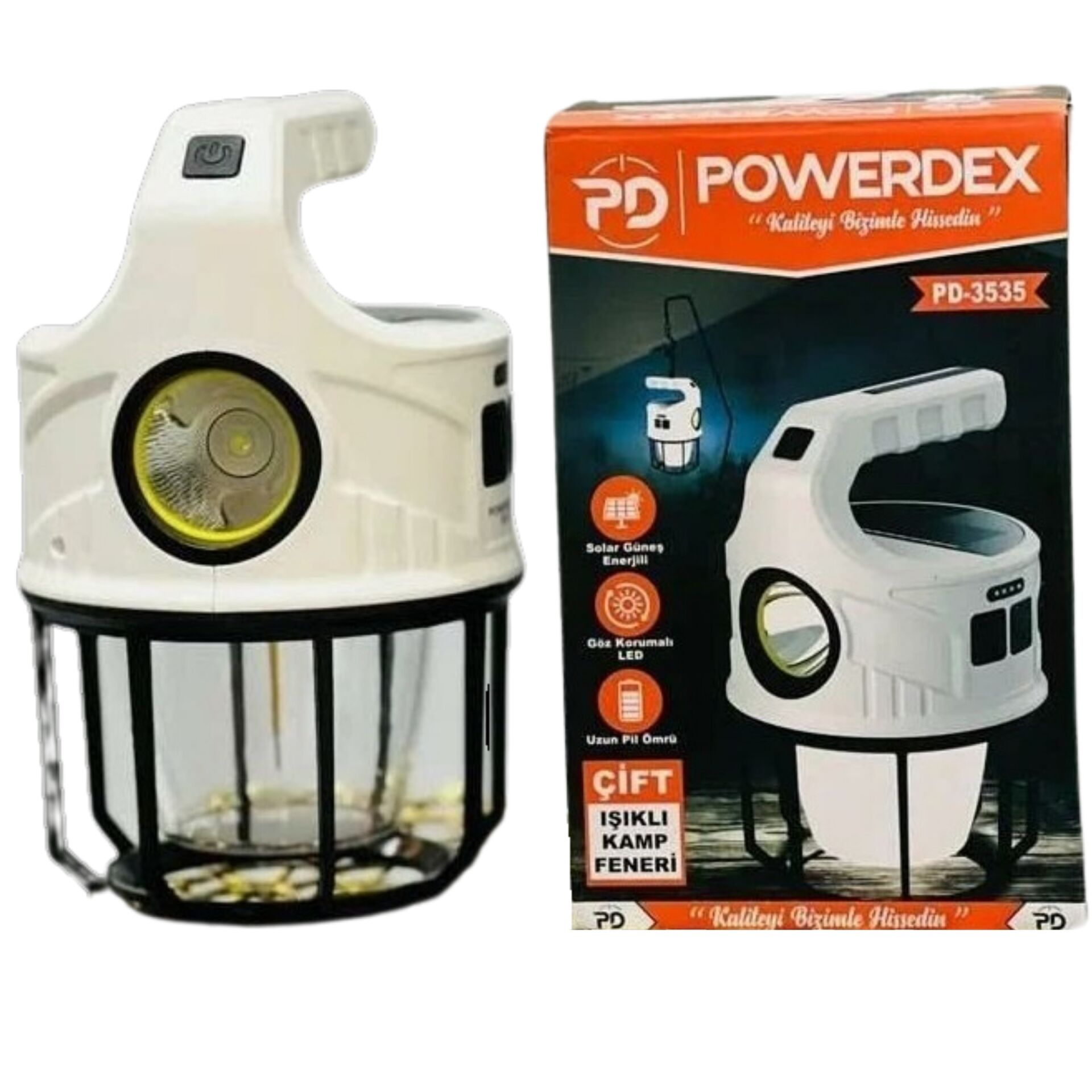 Powerdex PD-3535 Çift Işıklı Kamp Feneri