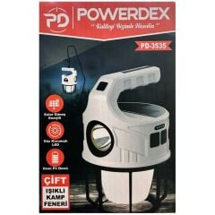 Powerdex PD-3535 Çift Işıklı Kamp Feneri