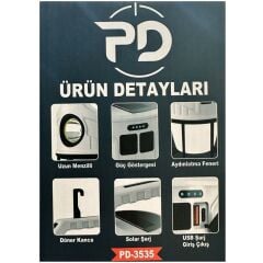 Powerdex PD-3535 Çift Işıklı Kamp Feneri