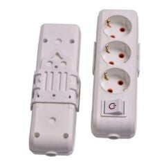 Asel 3 lü Klemensli Topraklı Anht. Grup Priz*60