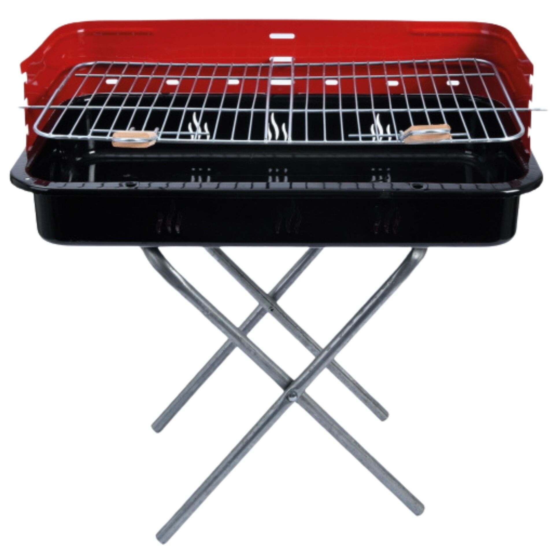 Ünver 50cm Kare Köşeli Mangal & Kutulu