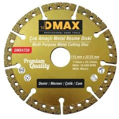 Dmax-4720 115 lik Çok Amaçlı Metal Kesme Diski*12